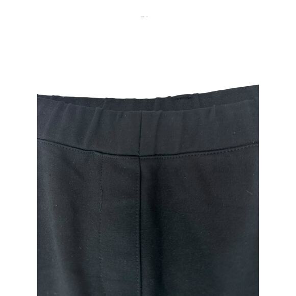 Quince Black Basic Office Work Ultra-Stretch Ponte Straight Leg Pants Large - Picture 6 of 13